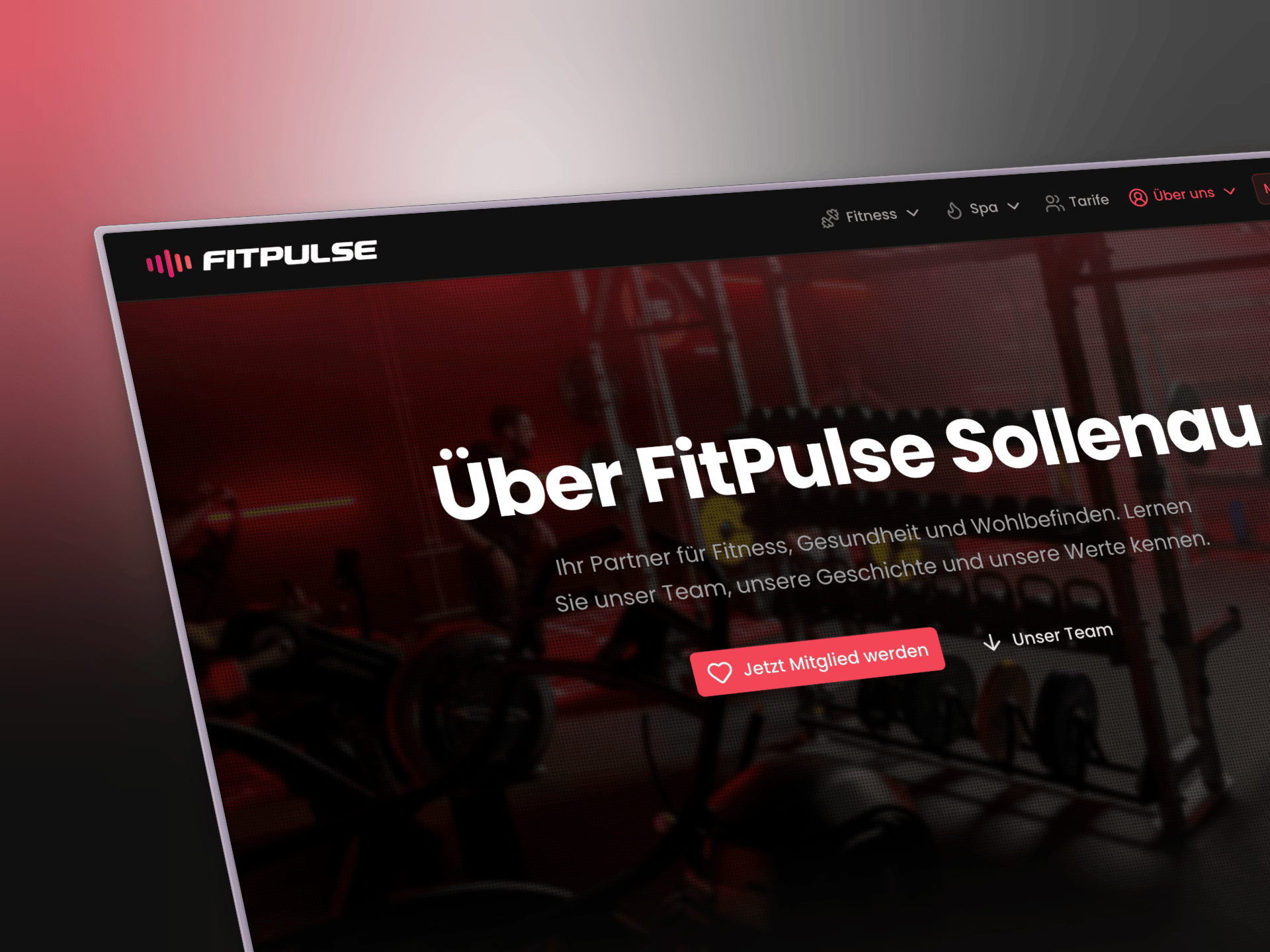 FitPulse Homepage Design