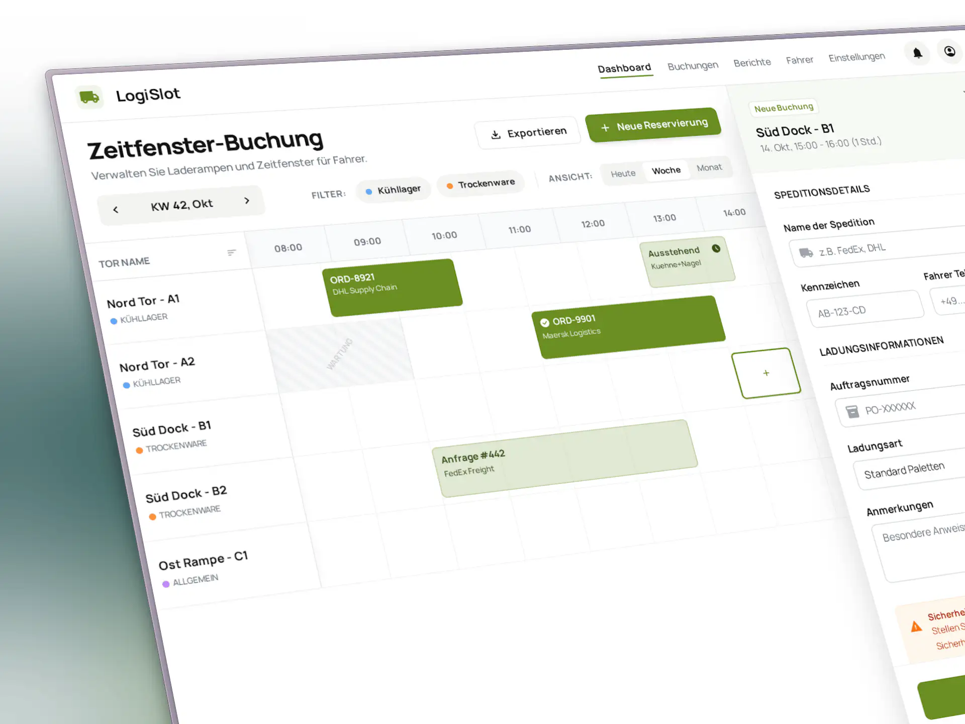 Dashboard – Freigabe & Verwaltung
