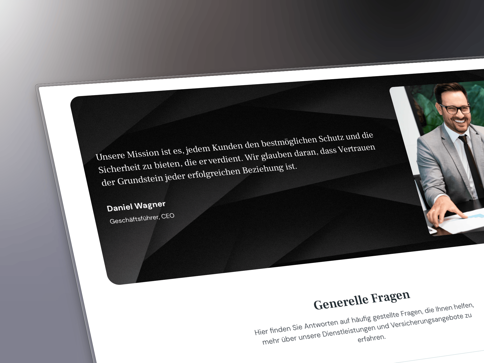 Dienstleistungen Seite