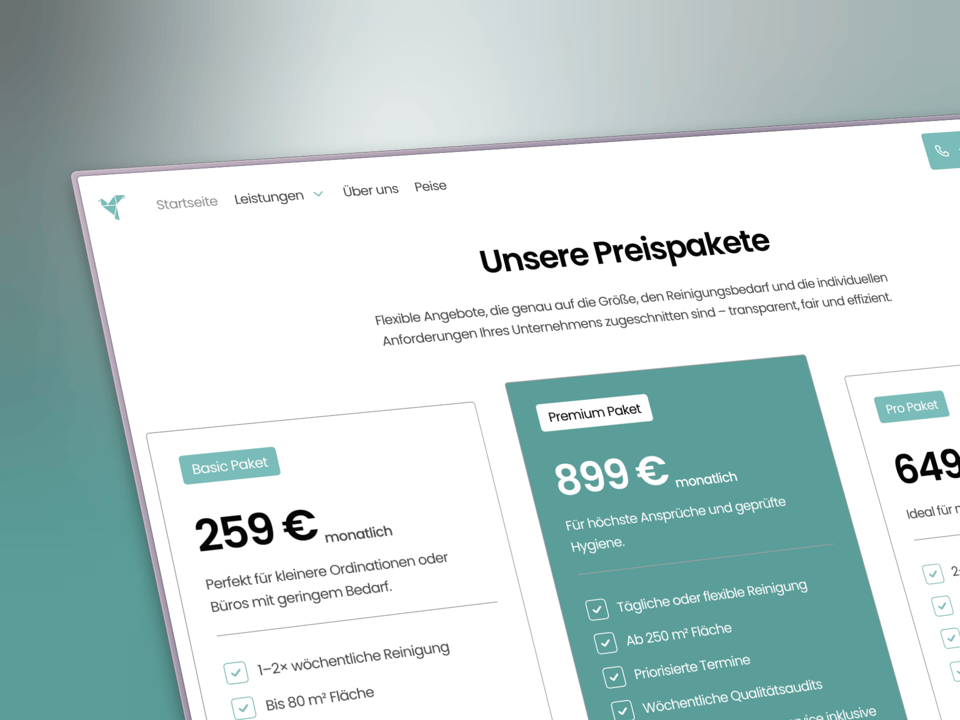 Nachhaltigkeit & grüne Reinigung