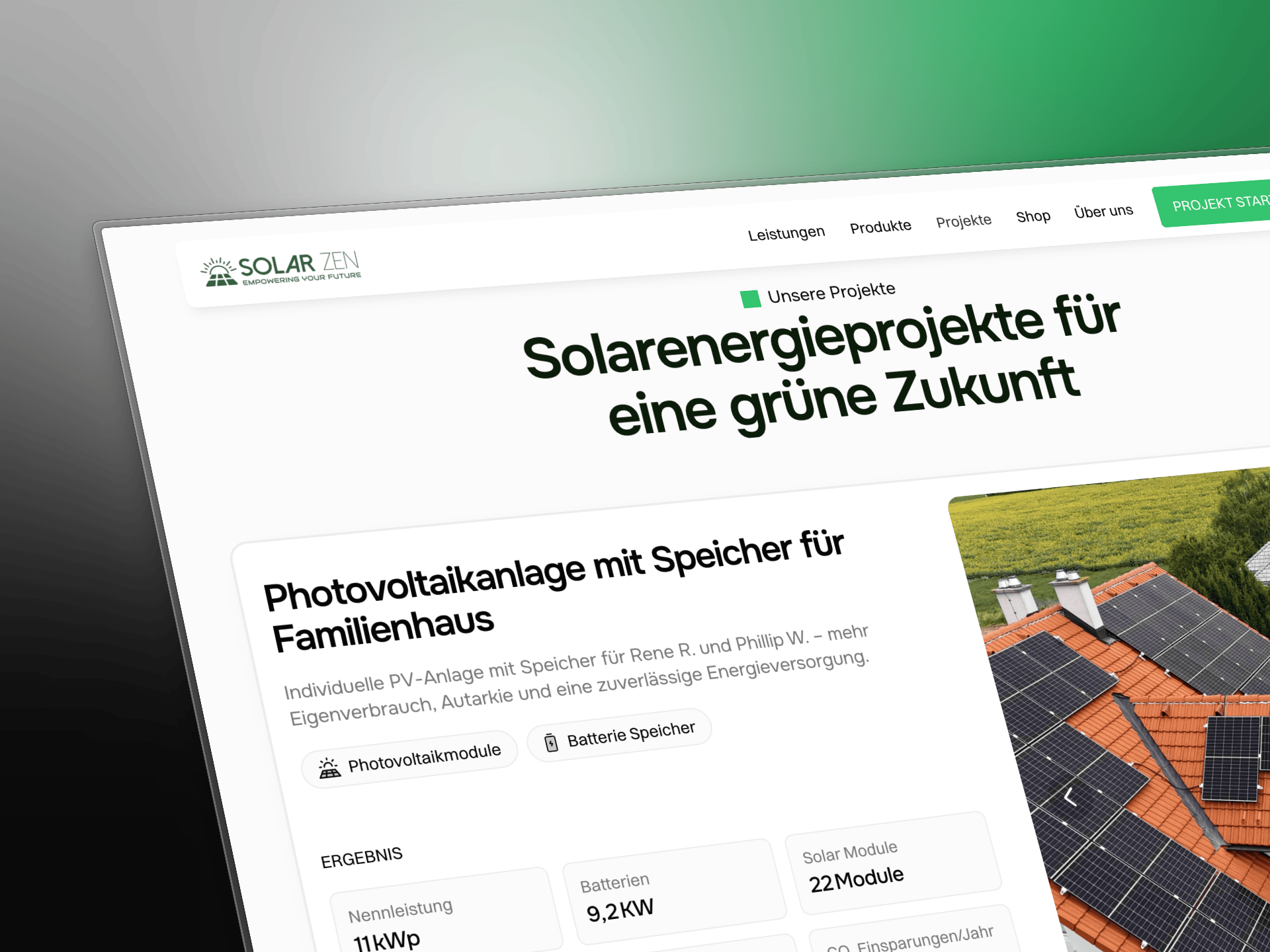 Website Mobile Ansicht